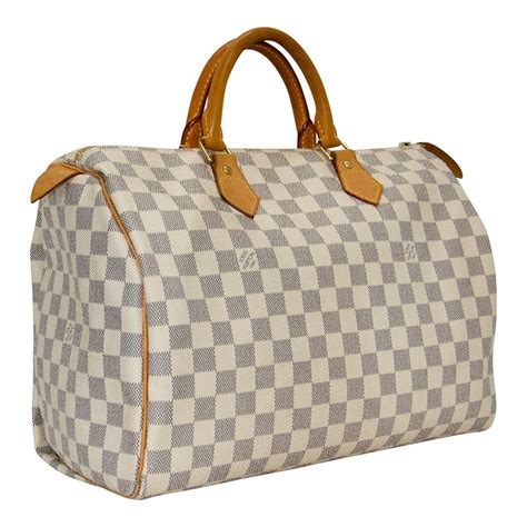 louis vuitton damier azur coated canvas speedy 35 bag|louis vuitton speedy 35.